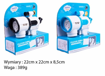 Pistolet bańki wyrzutnia do baniek maszynka Telesk