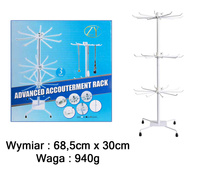 STOJAK OBROTOWY 3 POZIOMOWY NA BRELKI BIŻUTERIĘ