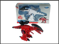 METALOWY DINOZAUR POWTARZAJĄCY ŚWIATŁO/DZWIĘK