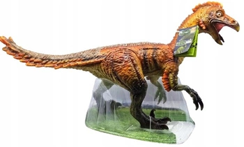Zabawka Dinozaur Z Dźwiękiem Terizinozaur Na Podstawce Dla Archeologow