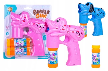 Pistolet Aparat Do Baniek Kształt Pieska Wytwarzajacy Bańki Światło Dźwięk