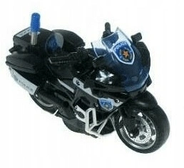 Motor Motocykl Model Czarny 13cm Funkcja Pull Back Efekty Świet/Dźwi