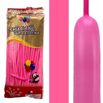 Balony Do Modelowania Różowe 100 Sztuk Z Pompka Zwierzęta Impreza Urodziny