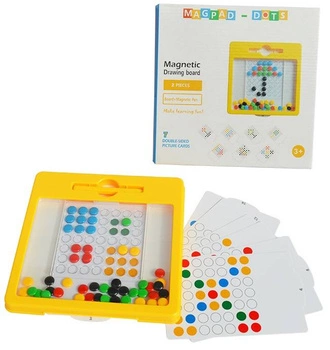 Tablica Mozaika Magnetyczna Guziczki Magpad Montessori Aż 31/31Cm