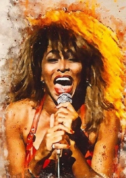Malowanie Po Numerach Tina Turner Śpiewająca 40X50 Cm Na Ramie