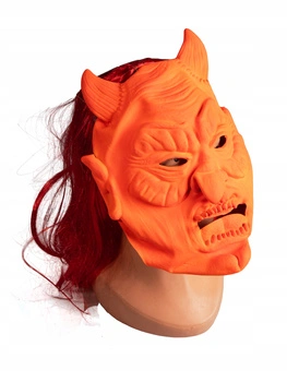 Maska Gumowa Diabła Rażąca Haloween Karnawał Imprezę