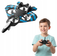 Dron Samolot Latający Piankowy Nauka Latania Sterowany Pilotem Niebieski