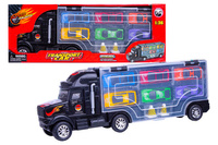 AUTO TRUCK Z 6 AUTAMI W SKRZYNI KARTON PAK 48/24
Wymiary szt 35x7,5x13 cM,  Waga 373 g