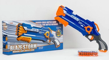 PISTOLET BLAZE NA PIANKOWE STRZAŁKI  (20 SZT) KARTON 49 CM  /18/9
