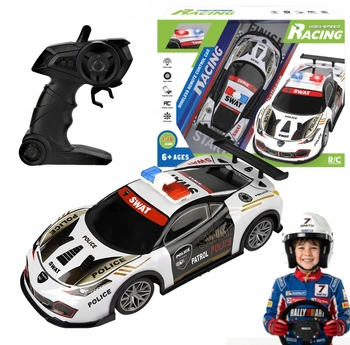 Auto Zdalnie Sterowane Policja Radiowóz Racing Szybki Zwrotny Samochód