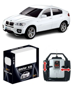 Auto Zdalnie Sterowane BMW X6 Kolorystyka Biała Na Pilota Dla Dzieci