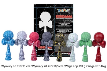 DREW. KENDAMA ZABAWKA ZRĘCZNOSCIOWA KENDAMA KARTON PAK 100
Wymiary op 8x8x21 cm / Wymiary szt 7x6x18,5 cm / Waga z op 191 g / Waga szt 146 g