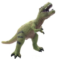 DINOZAUR MIĘKKI ZIELONY, CHROPAWATA SKÓRA ; pak 36/18