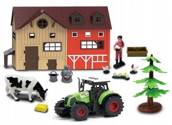 Zestaw Farma Z Traktorem Z Efektami Budynek Harvest Period 12 Elementów