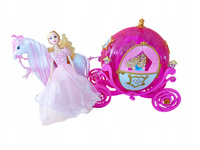 Kareta Księżniczki Dynia Z Koniem Chodzącym + Lalka