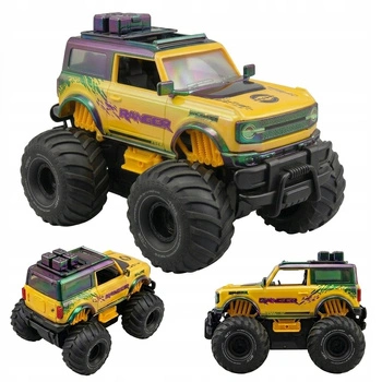 Zdalnie Sterowane Auto Terenowe Car Off Road Żółte Pływa Po Wodzie