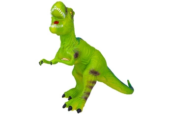 DINOZAUR T-REX SZARY/ZIELONY CHROPOWATY Z DŹWIĘKIEM / 48/
wym. 44x15x26 cm