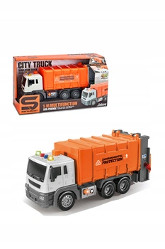 Samochód Auto-Truck Śmieciarka Z Efektami Dźwiękowymi Oraz Świetlnymi