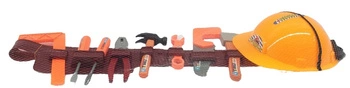 NARZĘDZIA NA PASIE POWERED TOOLS, pak 72, 
pakowane w siatkę. w zestawie młotek, śróbki, kombinerki, piła, klucze i kątownik. 
wymiary: 60 x 9 x 17 cm
