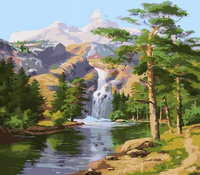 Norimpex Malowanie Po Numerach Górski Wodospad