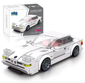 Klocki Auto Sportowe Supercar Baoma E31 Biały Do Składania 354 Elementów