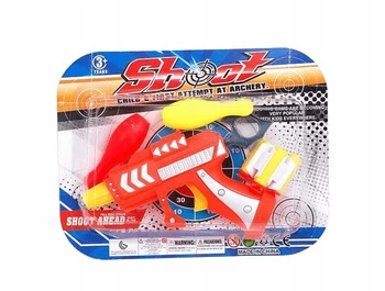 Pistolet Strzelający Strzałkami Piankowymi + Cele W Kształcie Kręgli