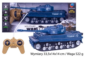 CZOŁG NA RADIO 211 TIGER KARTON PAK 24/48 QL55015
Wymiary 33,5x14x14 cm / Waga 522 g