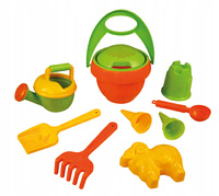 Lena Ekologiczny Eco Zestaw Zabawki Do Piasku Piaskownicy 10 Elementów