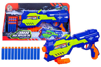 PISTOLET SUPER BLASTER GAME KOLOR NA STRZAŁKI PIANKOWE KARTON PAK 48/24
Dł 43 cm  x Sz 6,5 cm W 22 cm ,Waga : 534 g