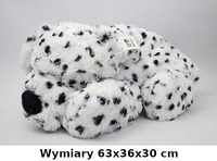 PLUSZ PIES BIAŁY W CZARNE KROPKI 75 cm /36
Wymiary 63x36x30 cm