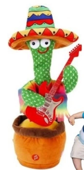 TAŃCZĄCY KAKTUS Z MARAKASAMI ŚPIEWAJĄCY POWTARZA INTERAKTYWNY DLA DZIECI