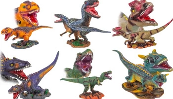 FIGURKA DINOZAURA REALISTYCZNE RÓŻNE WZORY Z DŹWIĘKIEM 15x35