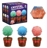 KRYSZTAŁY KWIATY ROSNĄCE MAGICZNE DRZEWKA ZESTAW MAŁEGO CHEMIKA, KARTON pak 72
zestaw kreatywny do hodowania kwiatów, trzy różne kolory
wymiar opakowania: 11,7 x 9,5 x 11,7 cm
