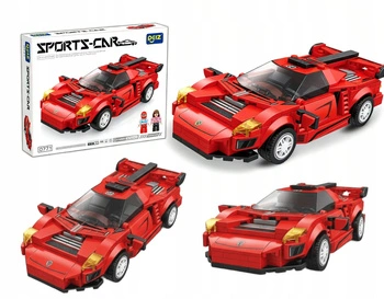 Klocki Auto Sportowe Supercar Czerwone Do Składania 302 Elementów