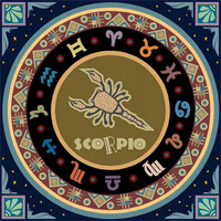 Mozaika Diamentowa 7d Haft Diament Skorpion Znak Zodiak 30x30