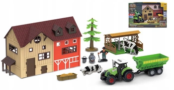 Zestaw Farma Z Traktorem Metalowym Efekty Świetle Oraz Dźwiękowe