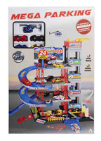 Parking 4-poziomowy z samochodami i helikopterem