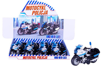 MOTOR METAL POLICJA Z DZWIEKIEM *12 BOX